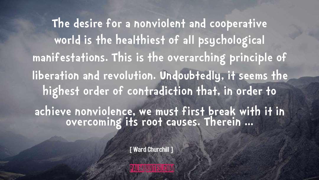 Nonviolent quotes by Ward Churchill