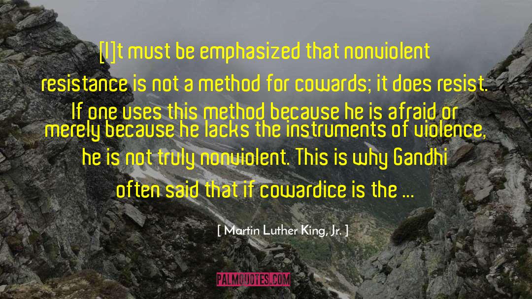 Nonviolent Resistance quotes by Martin Luther King, Jr.
