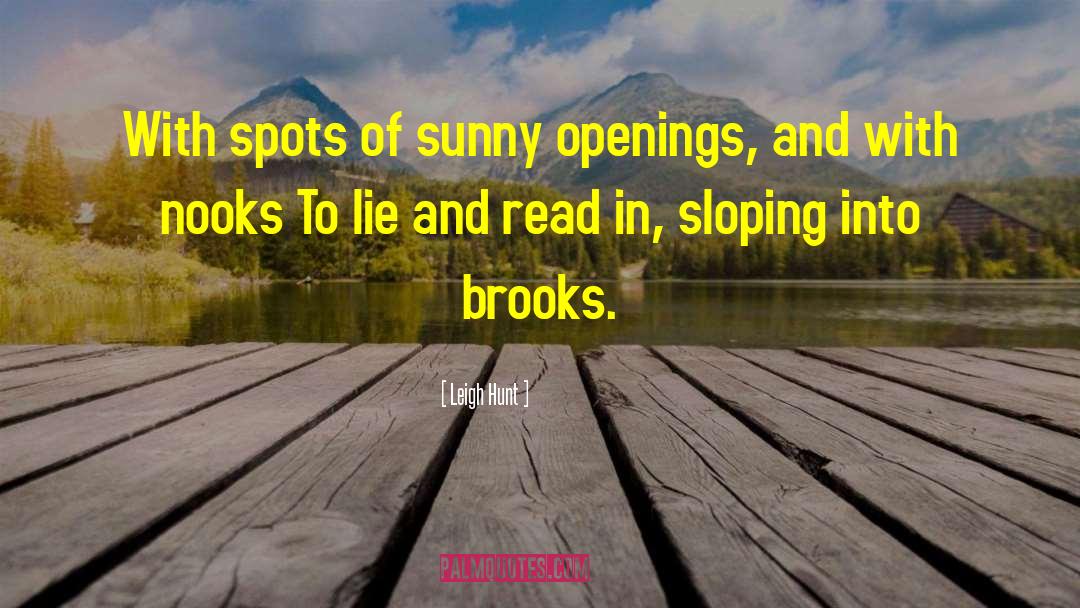 Nooks quotes by Leigh Hunt