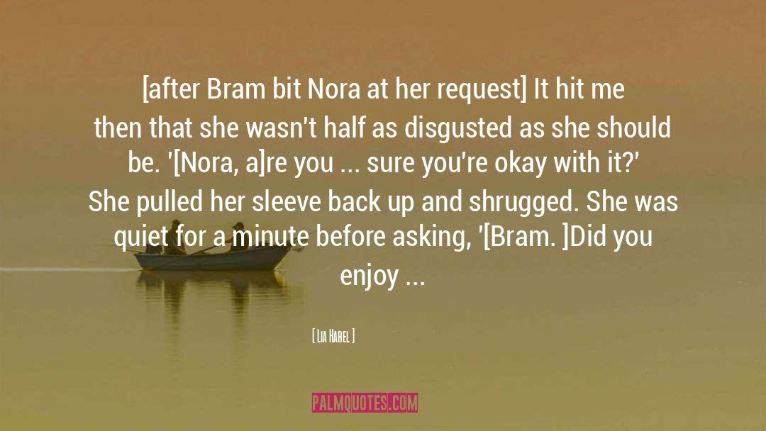 Nora And Jev quotes by Lia Habel