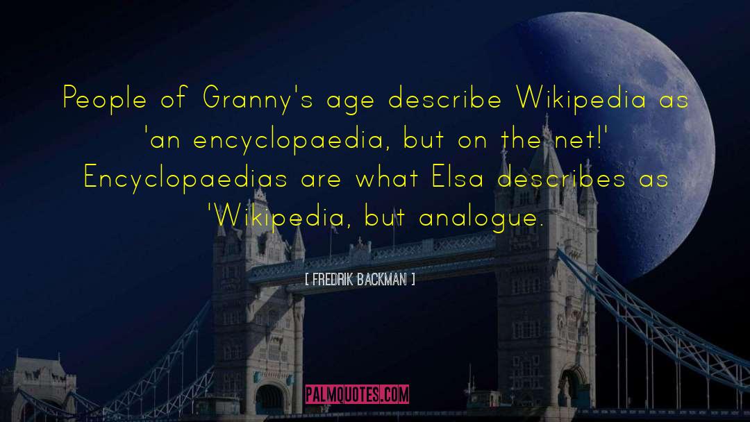 Nordamerika Wikipedia quotes by Fredrik Backman