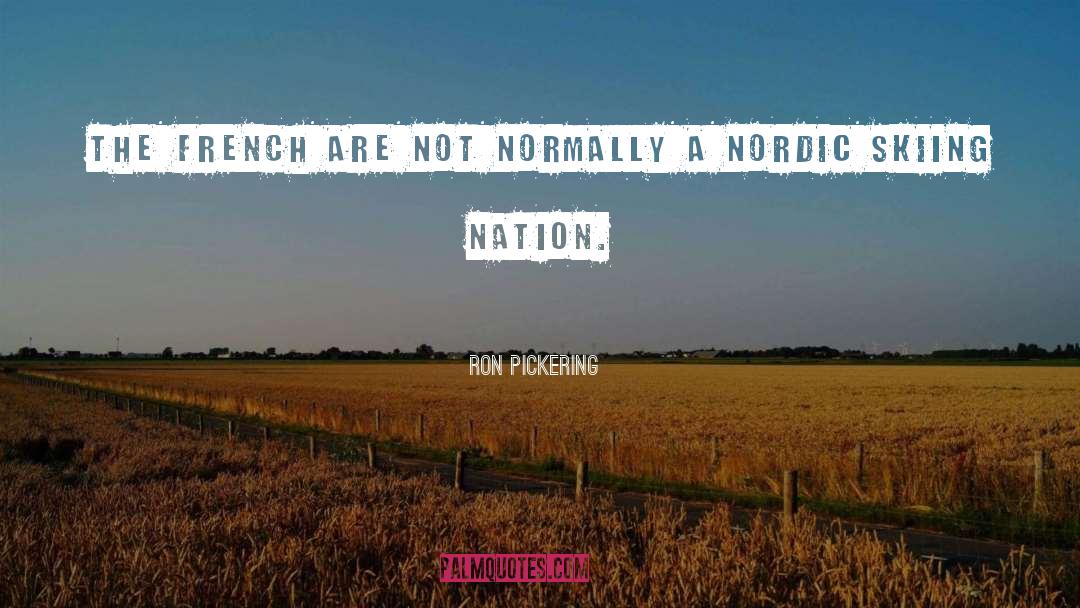 Nordic quotes by Ron Pickering