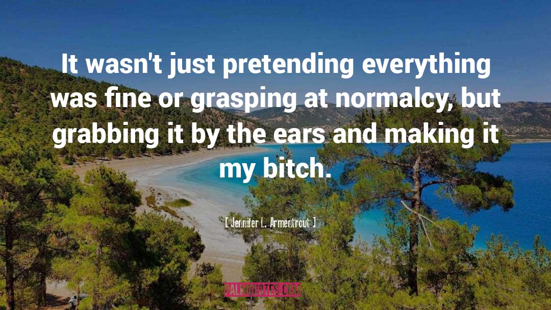 Normalcy quotes by Jennifer L. Armentrout