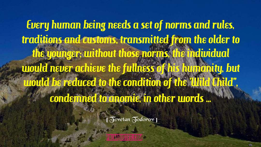 Norms quotes by Tzvetan Todorov