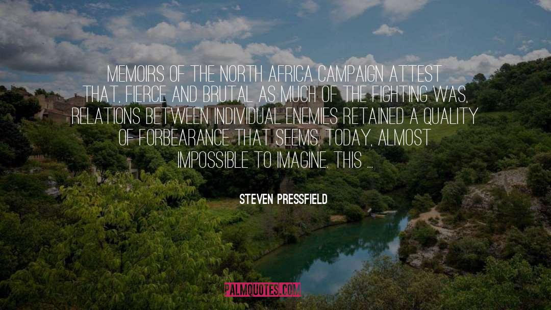 North Africa Campaign quotes by Steven Pressfield