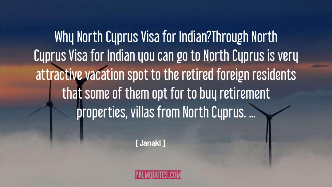 North Cyprus Visa For Indian quotes by Janaki