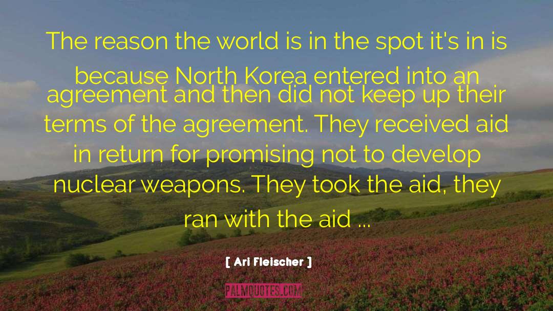 North Korea quotes by Ari Fleischer