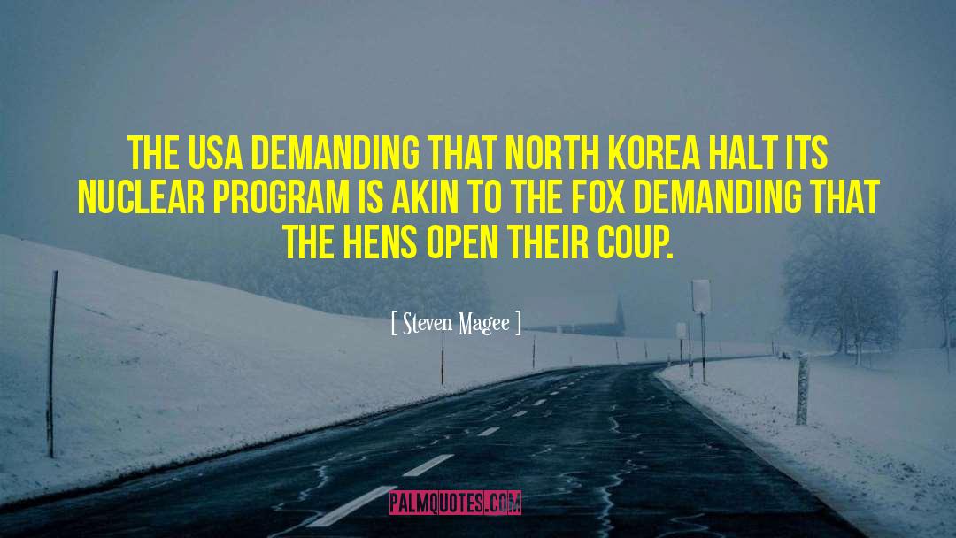 North Korean quotes by Steven Magee