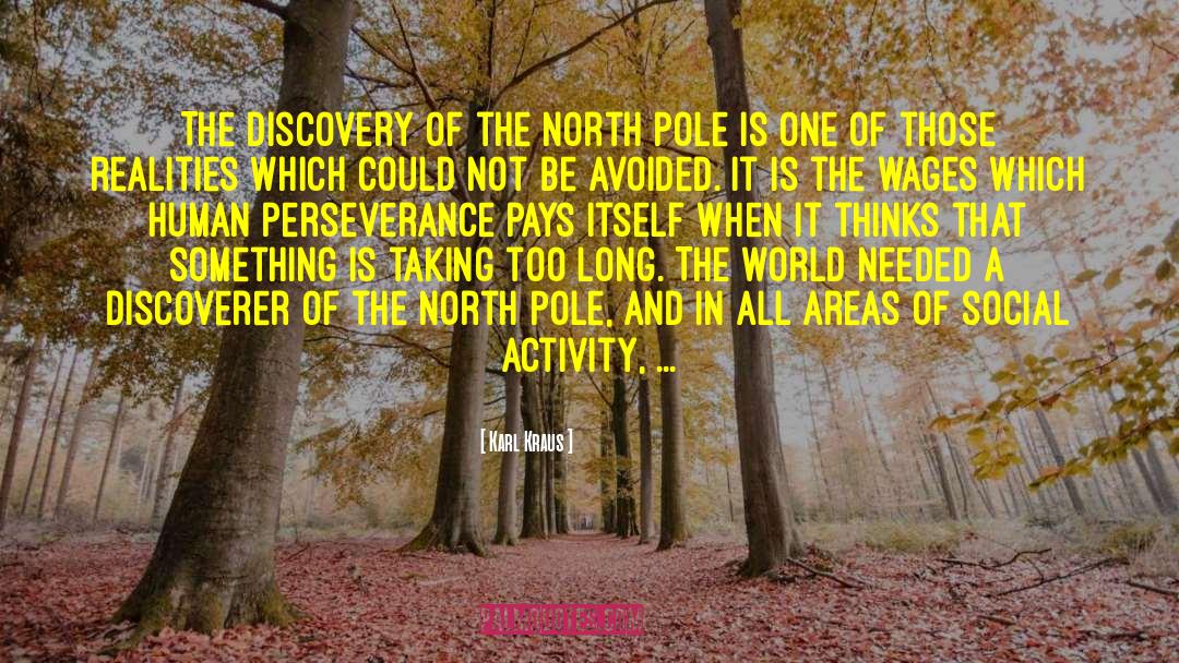 North Pole quotes by Karl Kraus