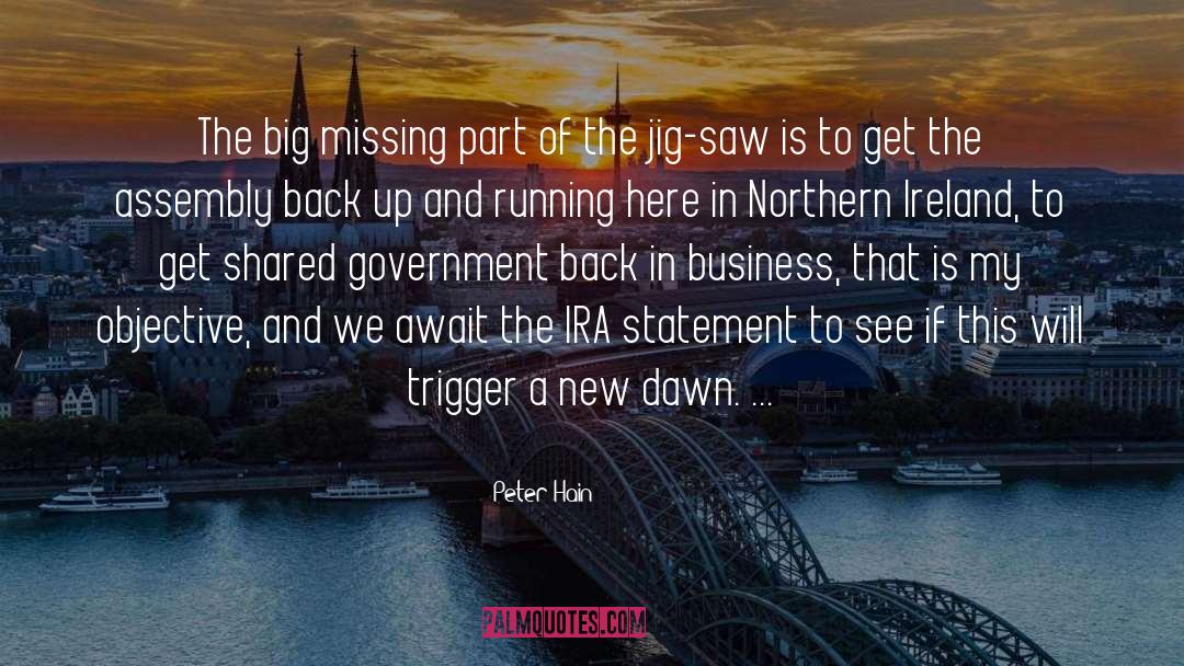 Northern Ireland quotes by Peter Hain