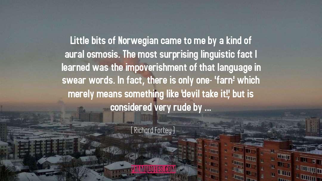 Norwegian quotes by Richard Fortey