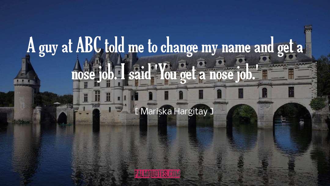 Nose Picking quotes by Mariska Hargitay