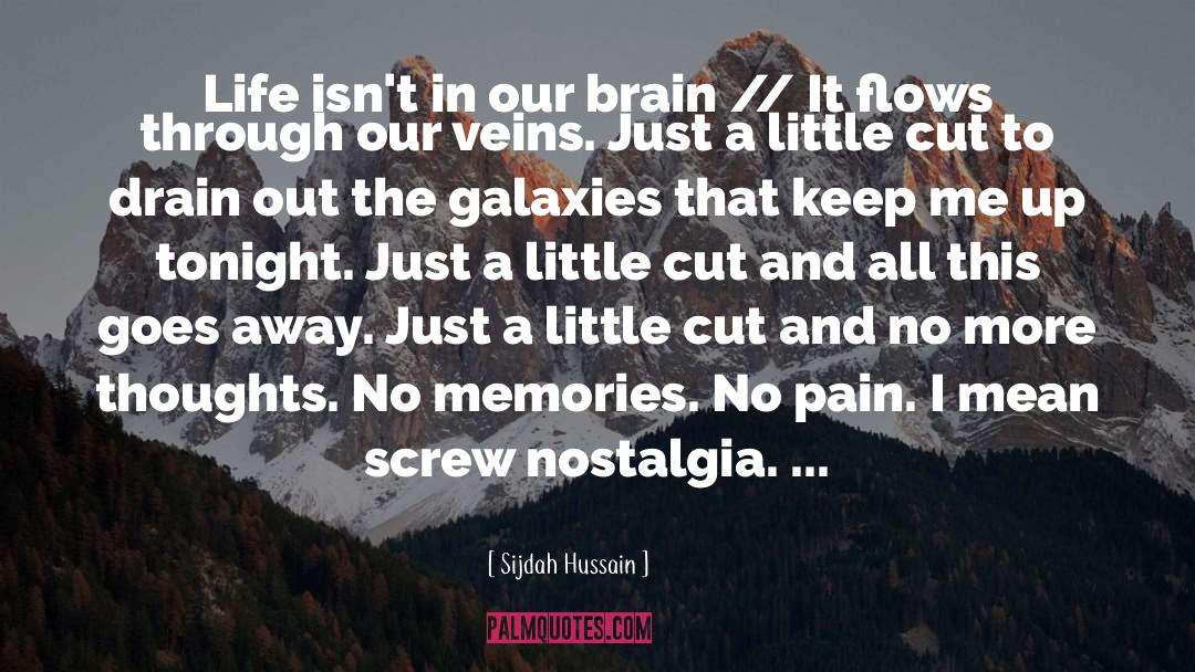 Nostalgia quotes by Sijdah Hussain