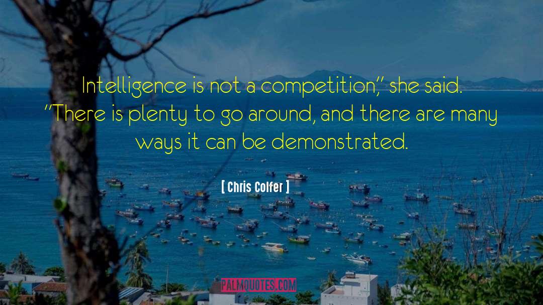 Not A Competition quotes by Chris Colfer