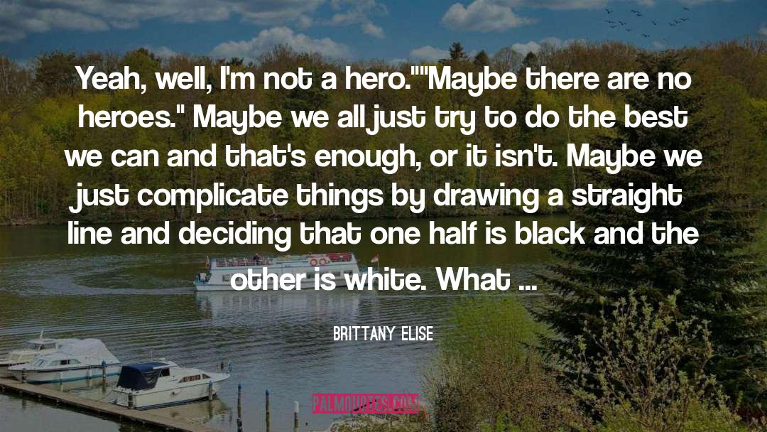 Not A Hero quotes by Brittany Elise