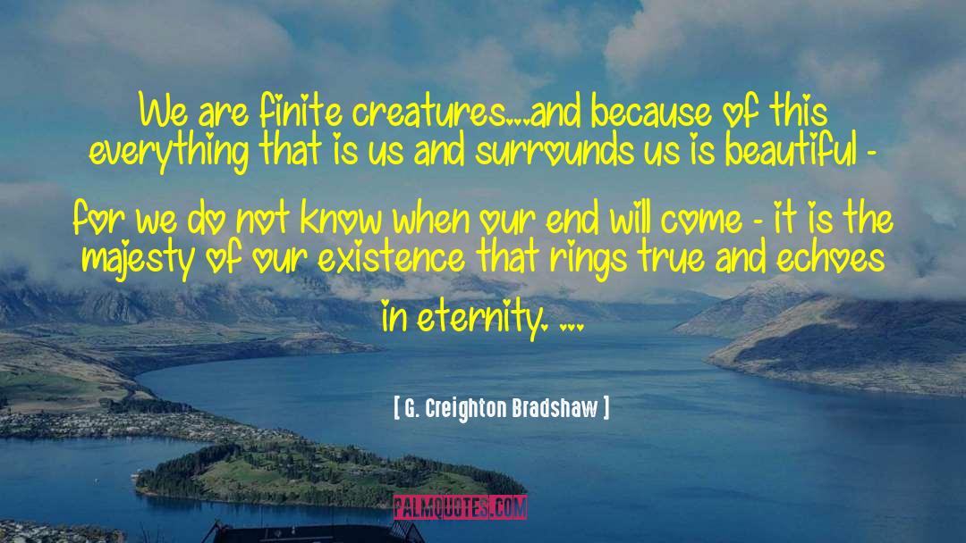 Not Beautiful quotes by G. Creighton Bradshaw