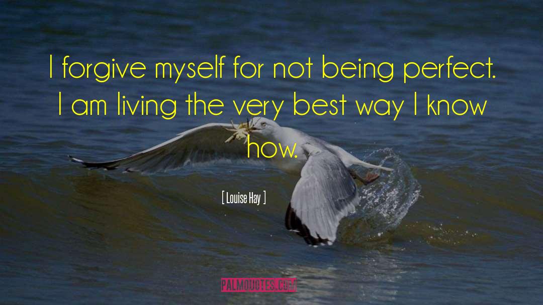Not Being Perfect quotes by Louise Hay