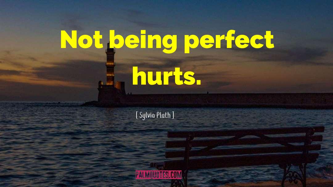 Not Being Perfect quotes by Sylvia Plath