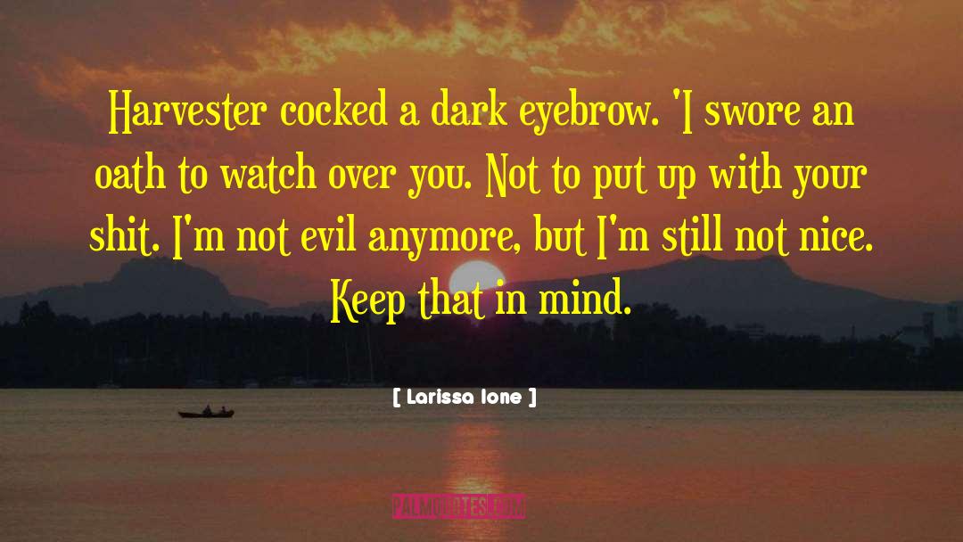 Not Evil quotes by Larissa Ione