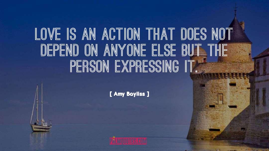 Not Expressing Feelings quotes by Amy Bayliss