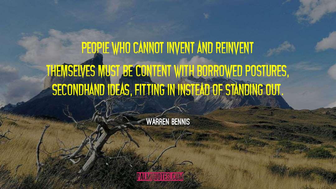 Not Fitting quotes by Warren Bennis
