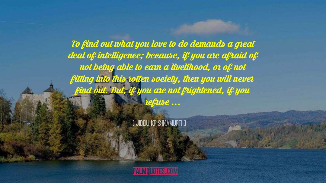 Not Fitting quotes by Jiddu Krishnamurti