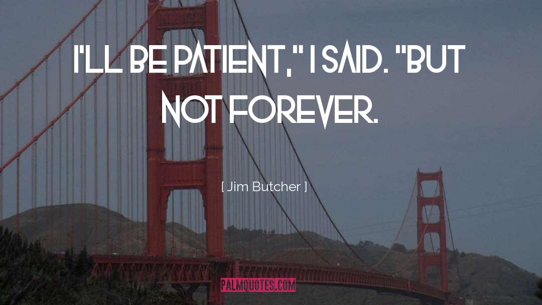 Not Forever quotes by Jim Butcher