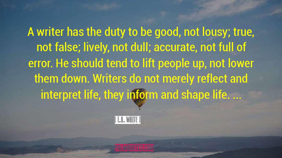 Not Full quotes by E.B. White