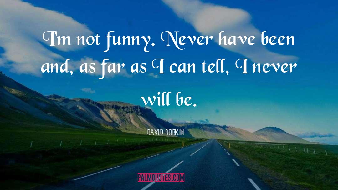 Not Funny quotes by David Dobkin