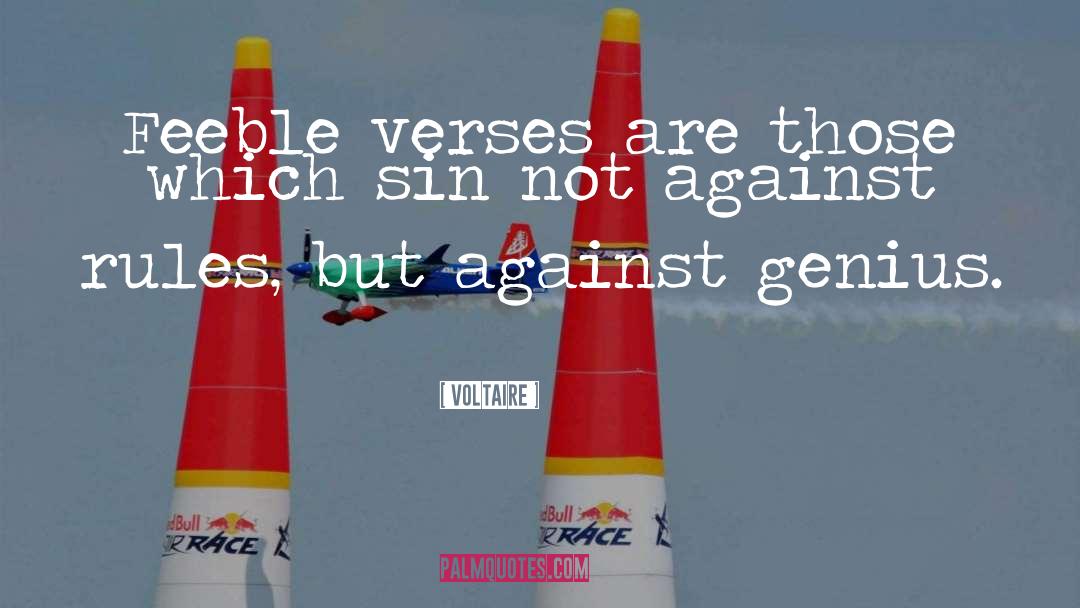 Not Genius quotes by Voltaire