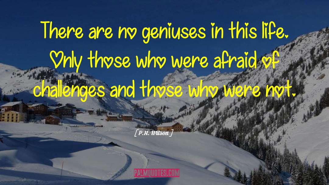 Not Genius quotes by P.H. Wilson