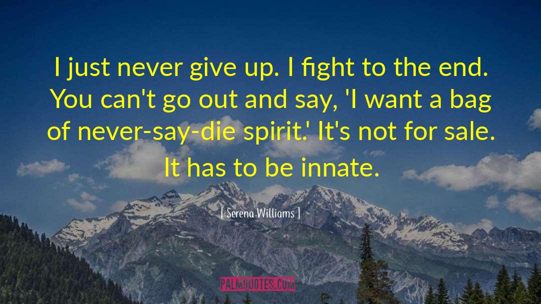 Not Giving Up Love quotes by Serena Williams