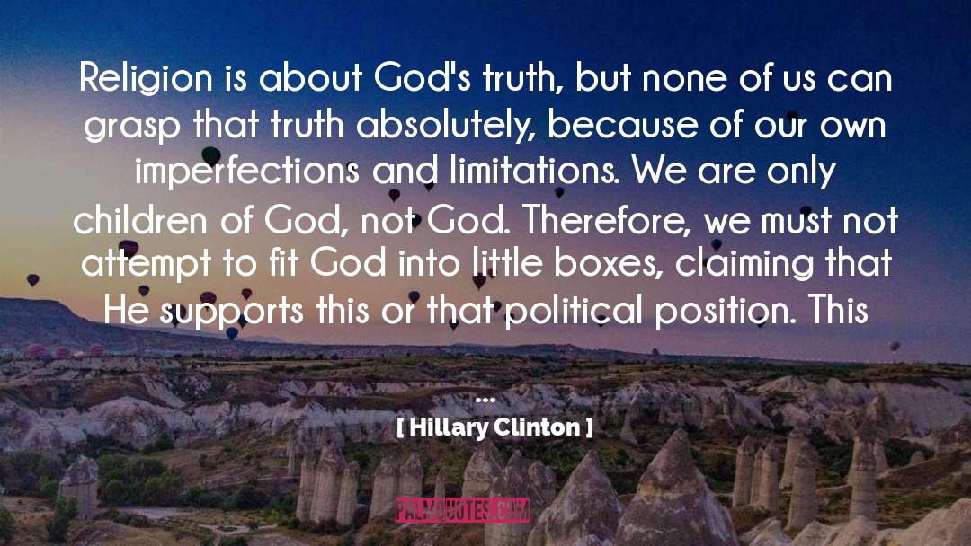 Not God quotes by Hillary Clinton