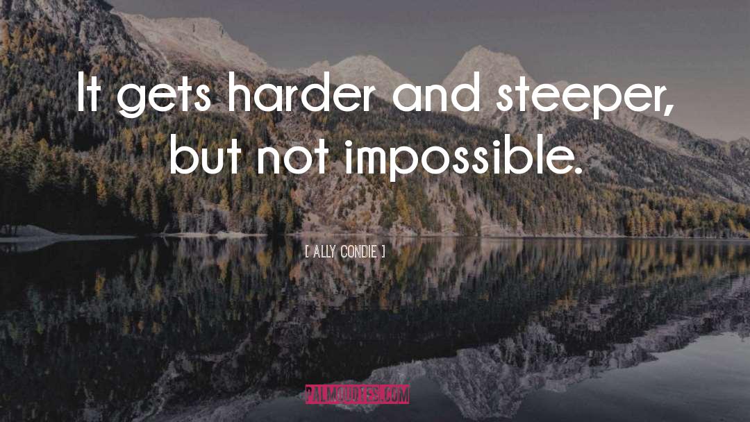 Not Impossible quotes by Ally Condie