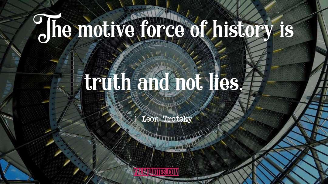 Not Lies quotes by Leon Trotsky