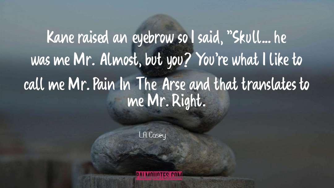 Not Mr Right quotes by L.A. Casey