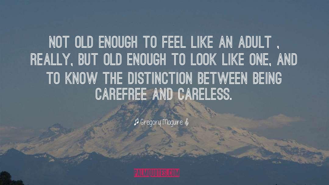 Not Old Enough quotes by Gregory Maguire