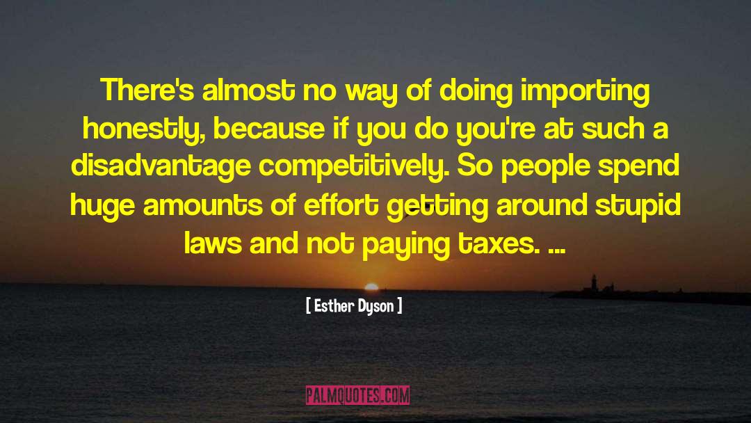 Not Paying Taxes quotes by Esther Dyson