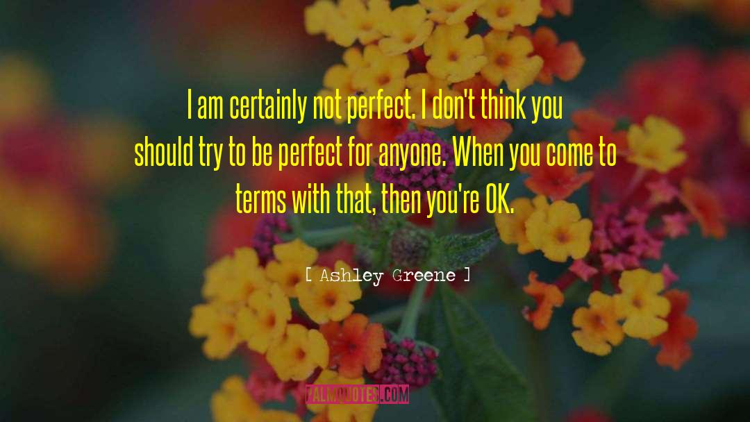 Not Perfect quotes by Ashley Greene