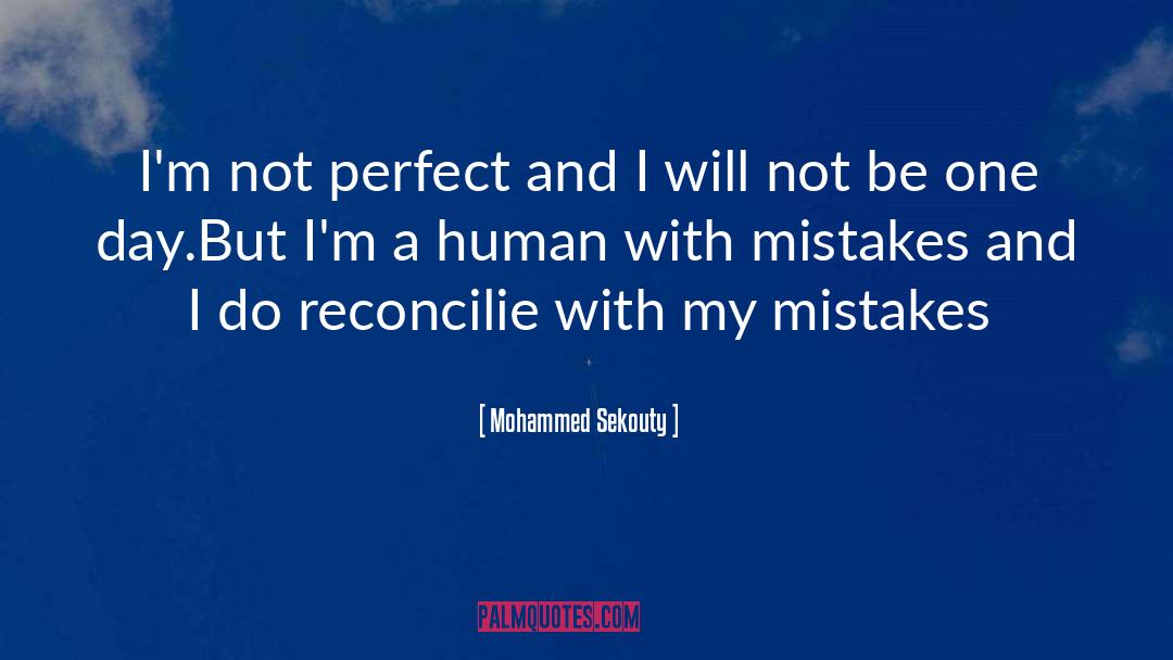 Not Perfect quotes by Mohammed Sekouty