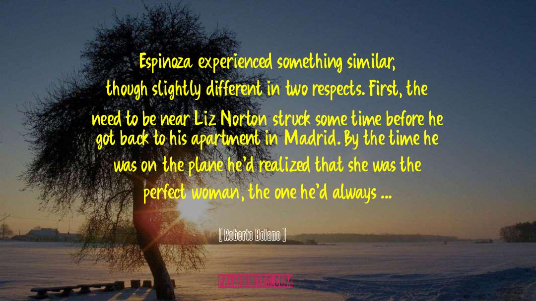 Not Perfect Woman quotes by Roberto Bolano