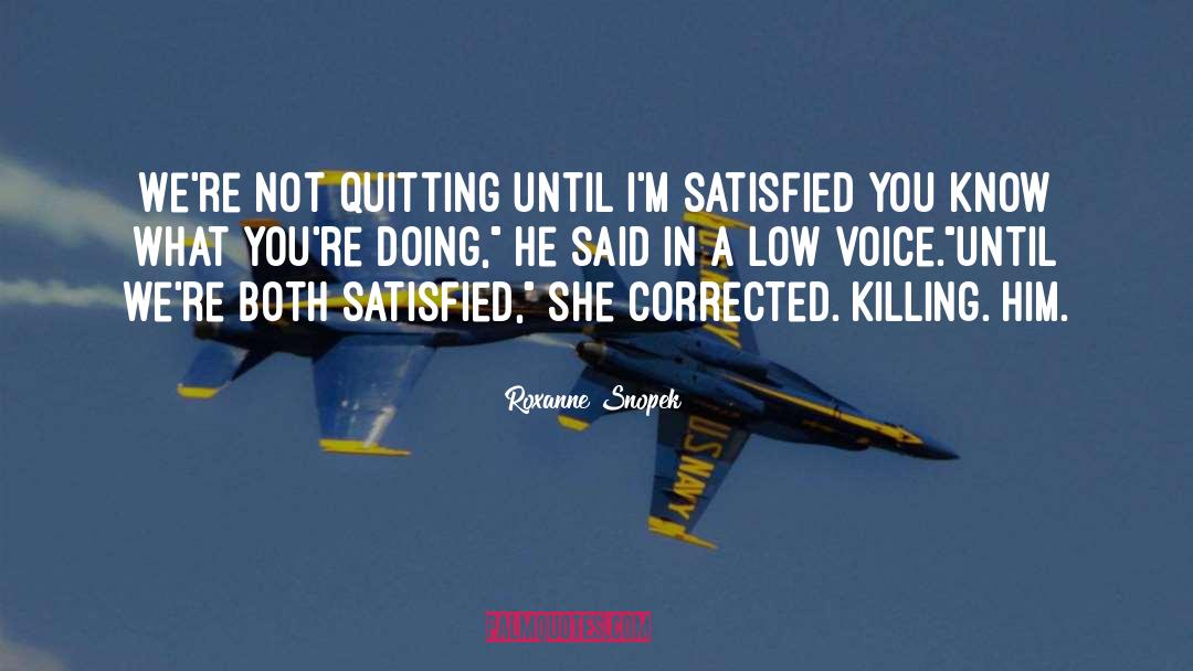 Not Quitting quotes by Roxanne Snopek