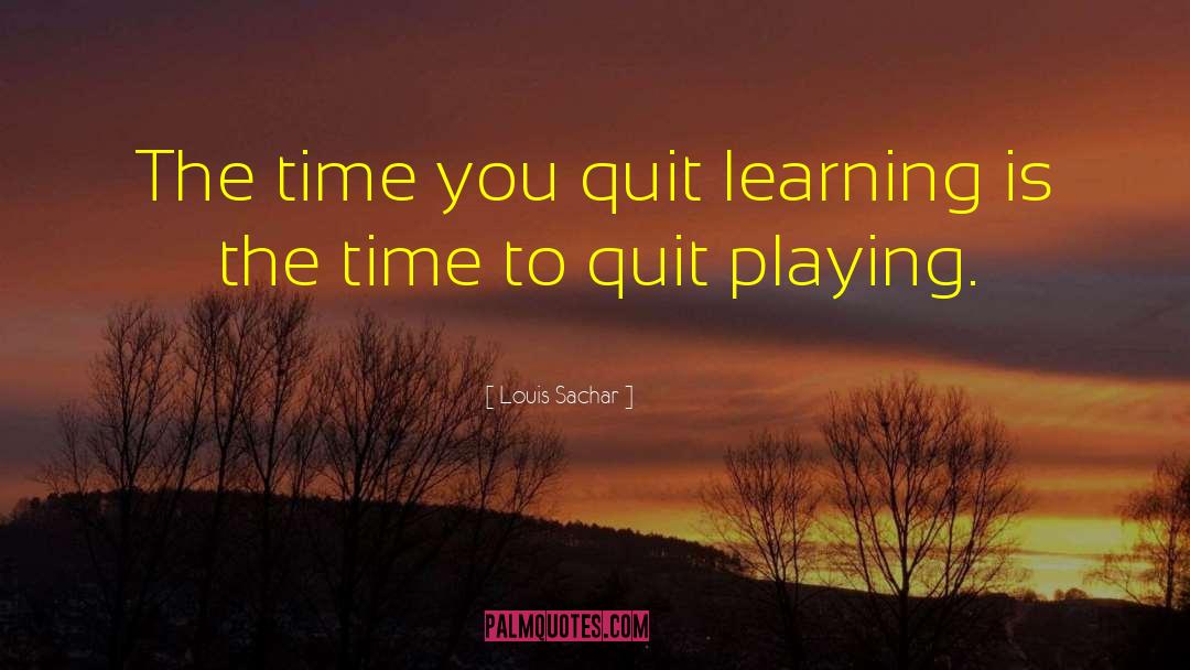Not Quitting quotes by Louis Sachar