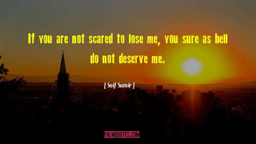 Not Scared quotes by Saif Samir