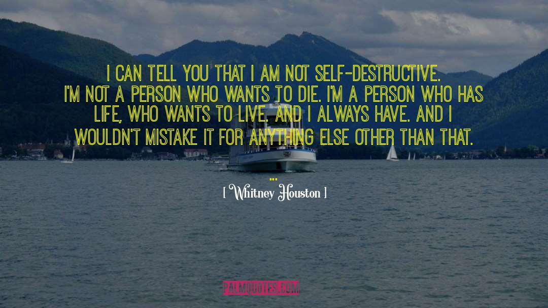 Not Self quotes by Whitney Houston