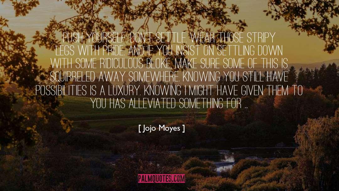 Not Settling quotes by Jojo Moyes