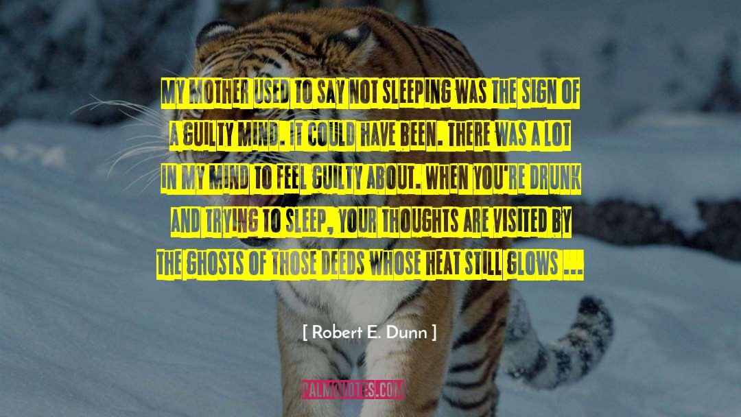 Not Sleeping quotes by Robert E. Dunn