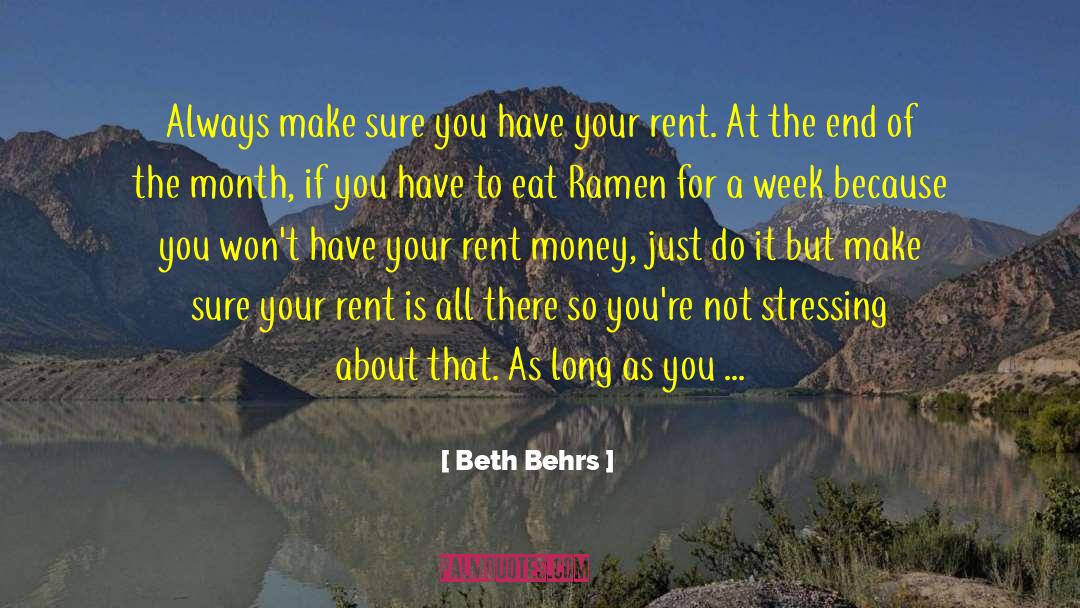 Not Stressing quotes by Beth Behrs