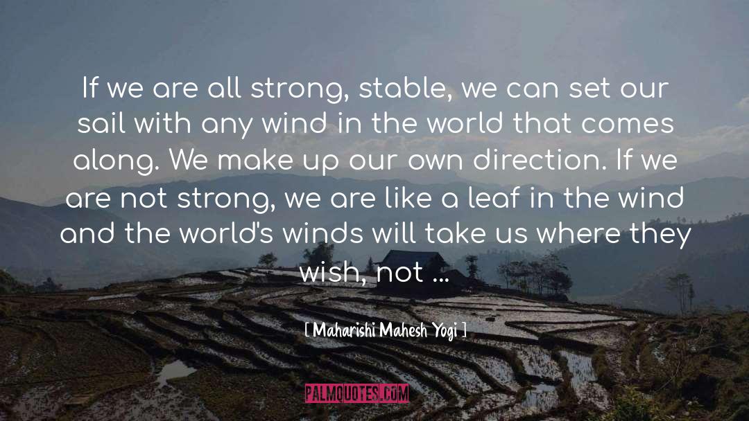 Not Strong quotes by Maharishi Mahesh Yogi