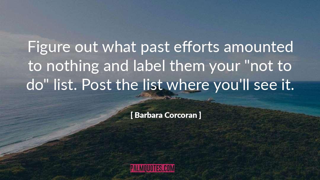 Not To Do List quotes by Barbara Corcoran